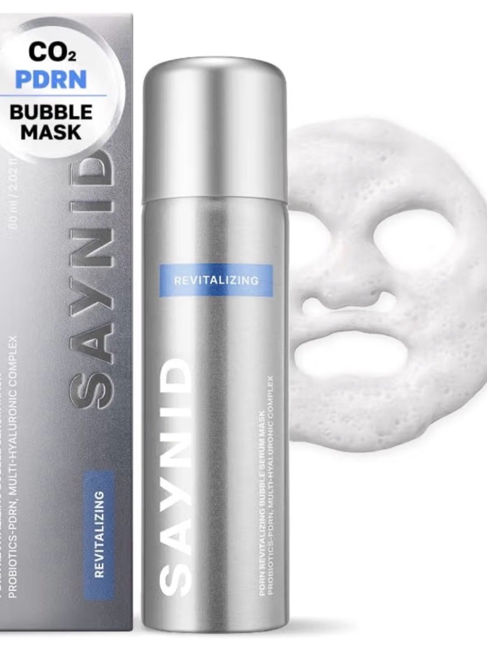 SAYNID PDRN Revitalizing CO2 Bubble Serum Mask 2.02 fl oz NEW